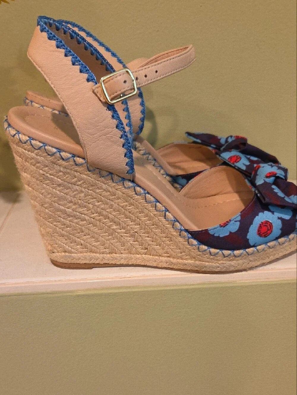 Kate Spade Floral Wedge Sandals